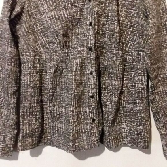 A.N.A Womens Top Black & White Long Sleeve 14 - Picture 4 of 4